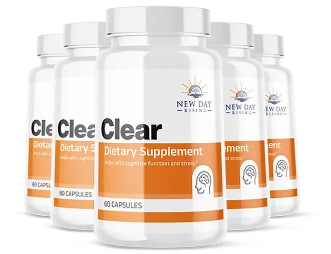 clear supplement 6 bottles