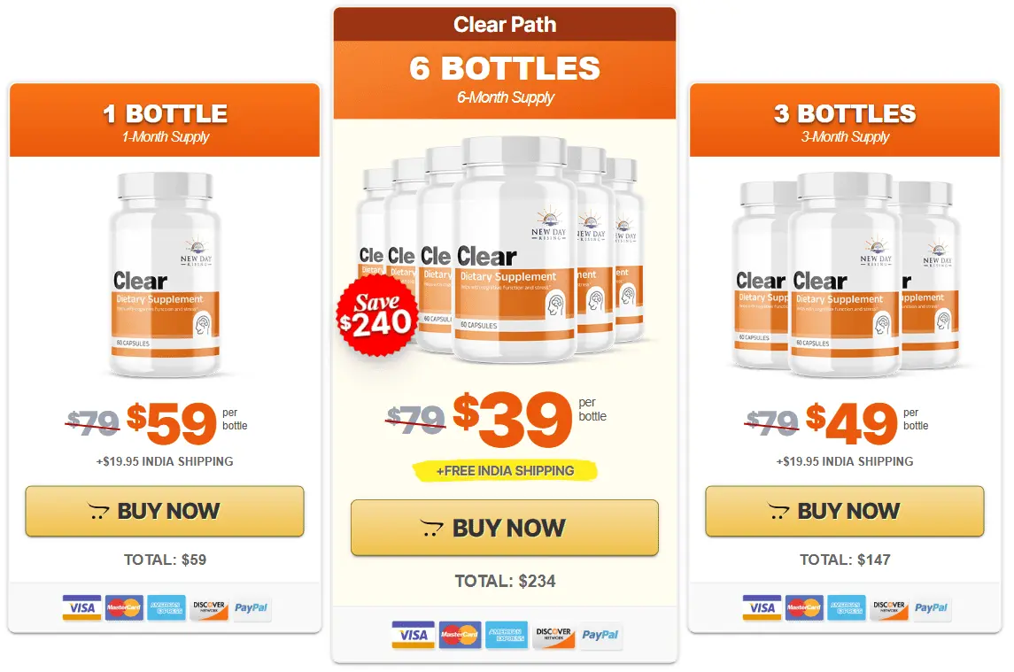 clear supplement price
